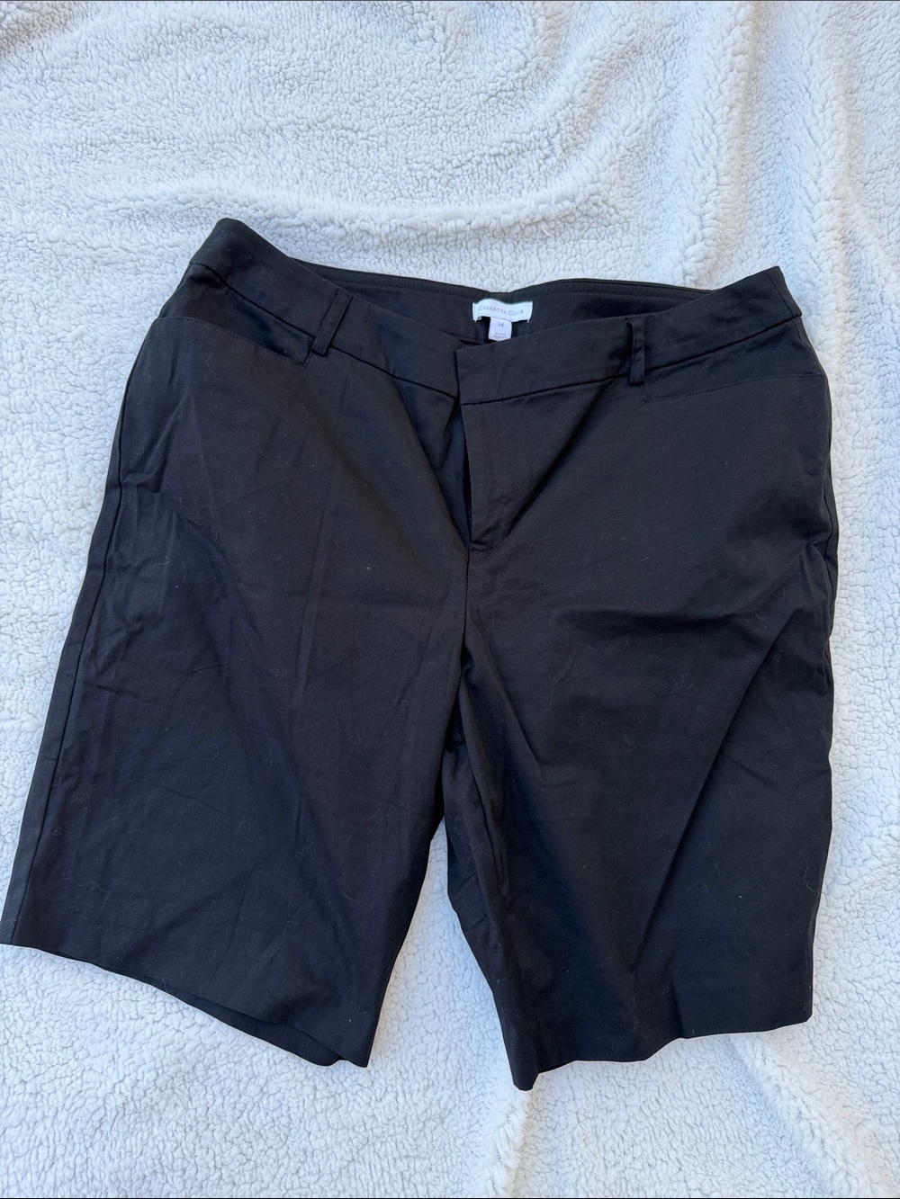 Black Women's Tailored Bermuda Shorts